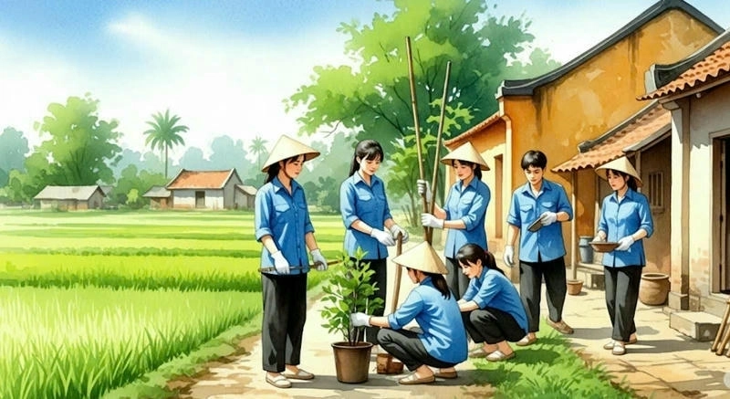 tranh cộng đồng lớp 4 đẹp 