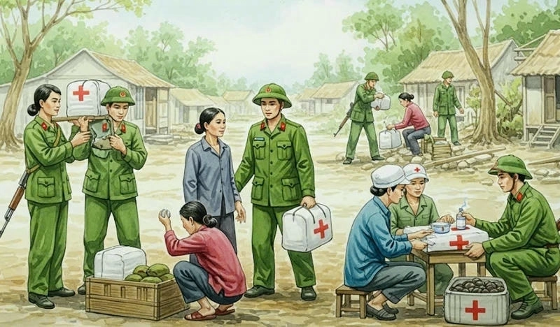 tranh em với cộng đồng lớp 4 