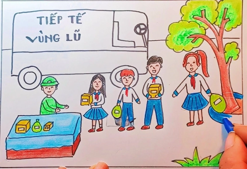 tranh em và cộng đồng thân ái 