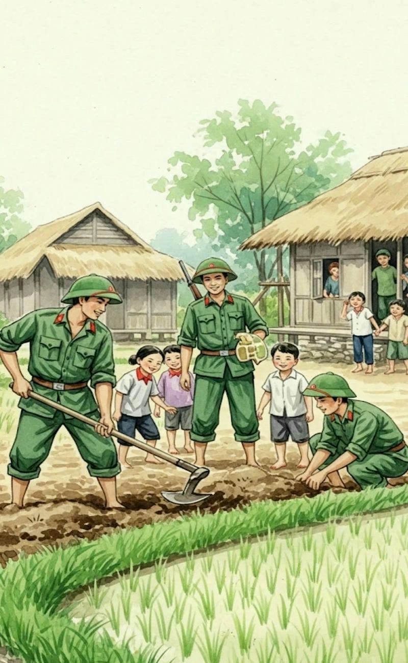 tranh cộng đồng thân thiện dễ vẽ 