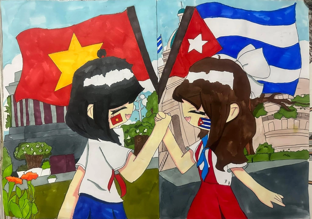 mẫu tranh vẽ lăng bác 