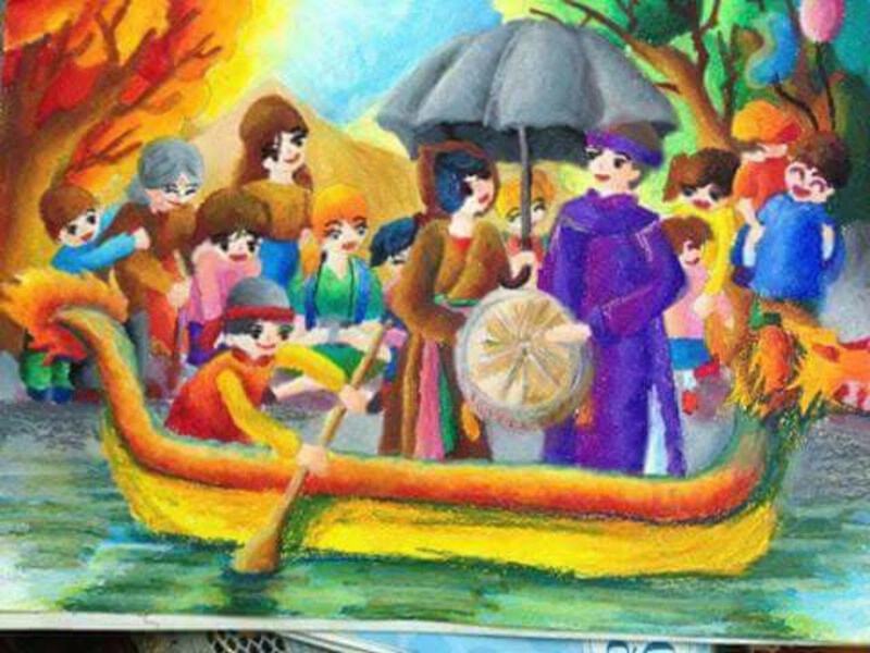 vẽ làng nghề truyền thống của việt nam 