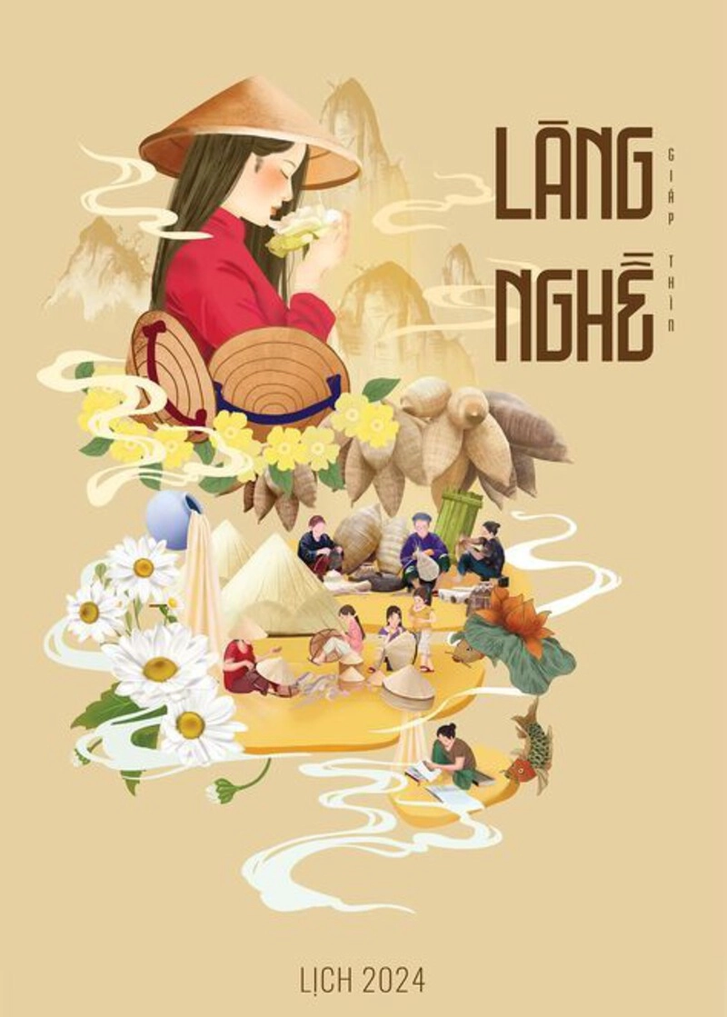nghề truyền thống ở việt nam qua tranh vẽ 