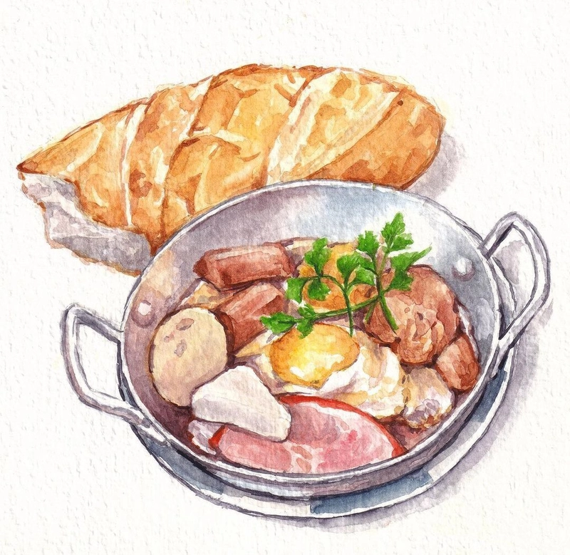 vẽ món ăn việt nam đơn giản 