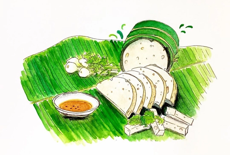 hình vẽ món ăn việt nam dễ thương 