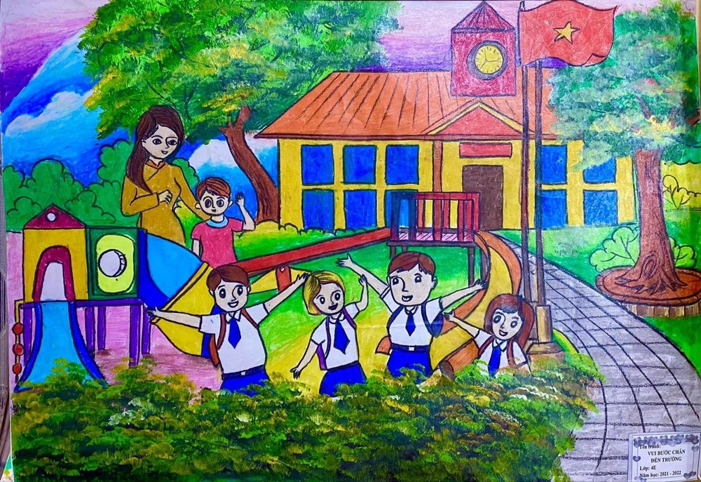 vẽ tranh nghề giáo viên ý tưởng sáng tạo 