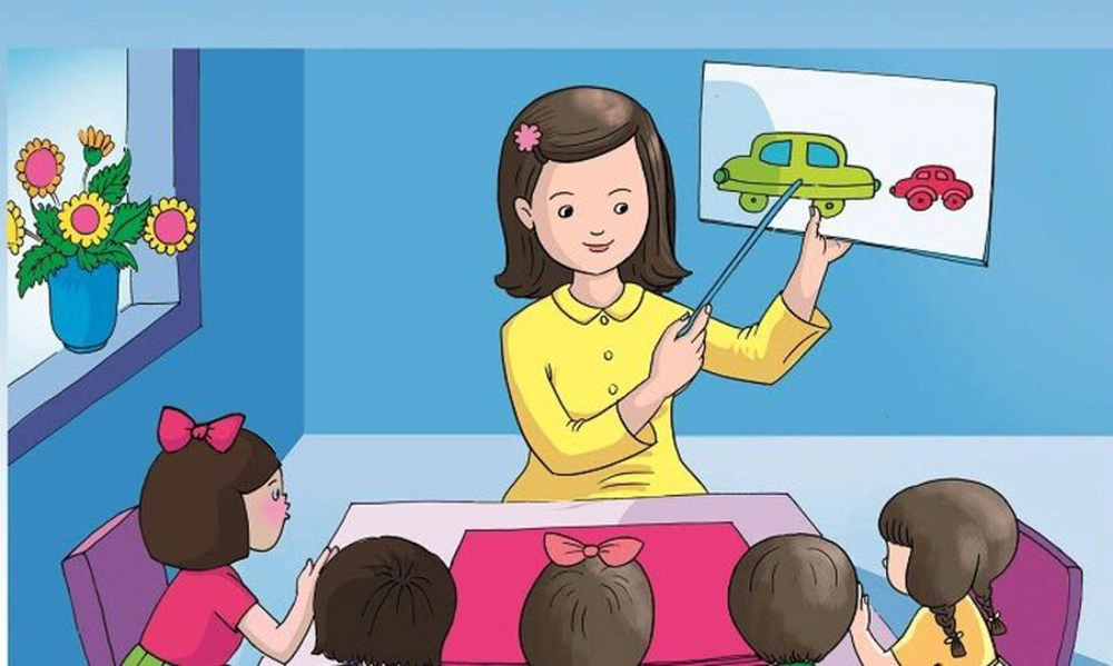 vẽ tranh nghề giáo viên lớp 6 7 8 