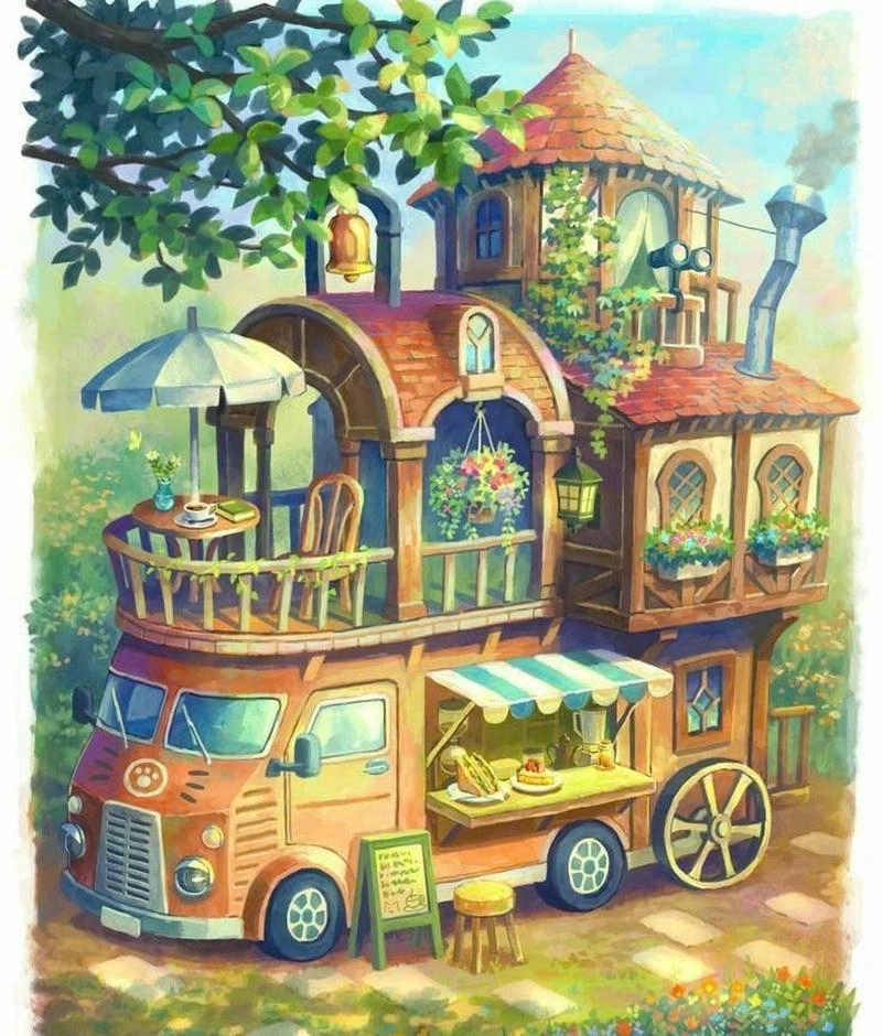 tranh vẽ ô tô sáng tạo 