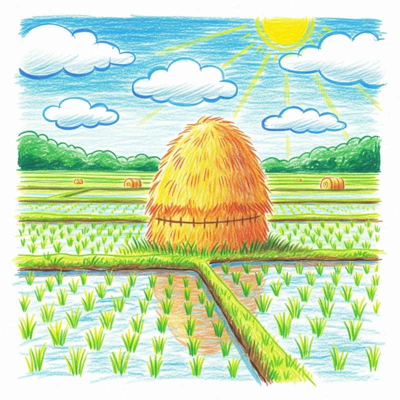 vẽ tranh phong cảnh quê hương lớp 7 dễ vẽ 