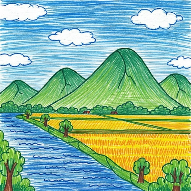 vẽ tranh phong cảnh lớp 9 