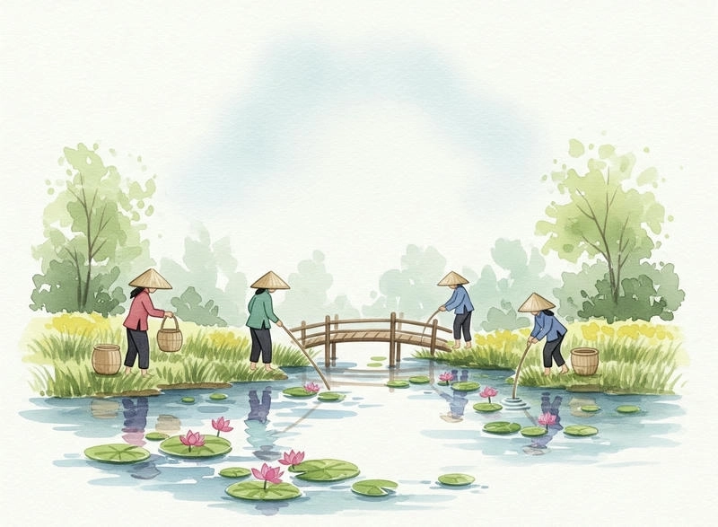 tranh vẽ quê hương đất nước đơn sơ mộc mạc 
