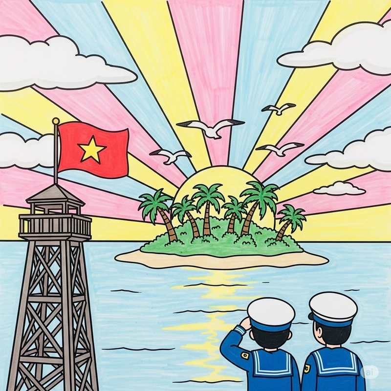 vẽ tranh bảo vệ cảnh quan thiên nhiên cho học sinh 