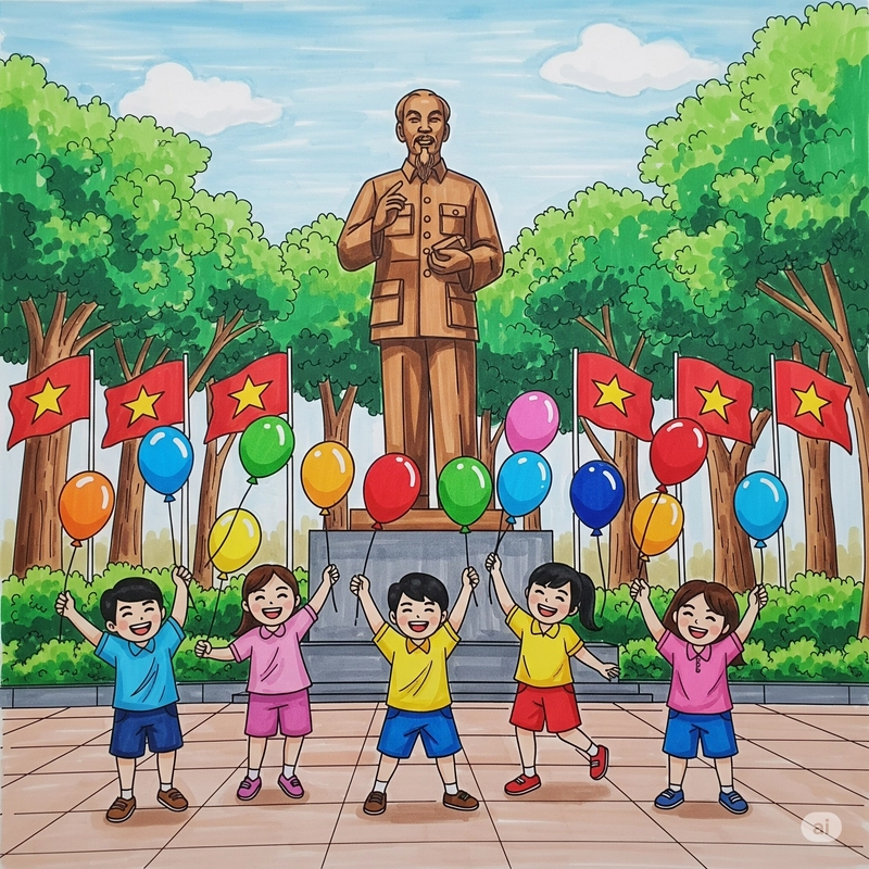 cuộc thi vẽ tranh thiếu nhi làm nghìn việc tốt 