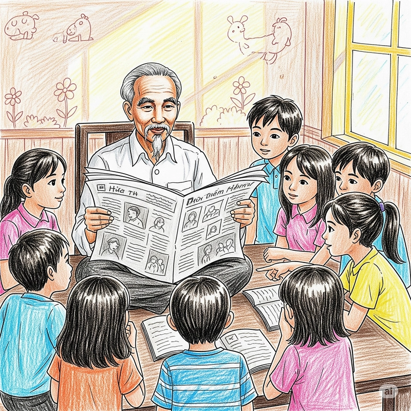 chủ đề bác hồ thiếu nhi 
