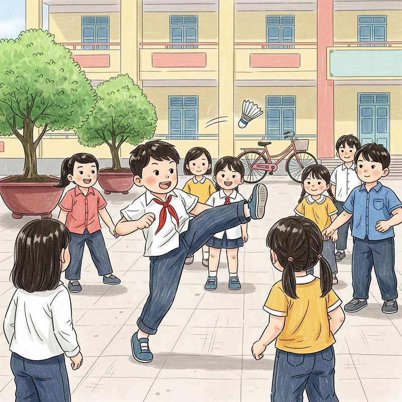 vẽ tranh trò chơi dân gian sáng tạo 
