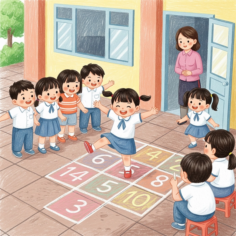 vẽ tranh trò chơi dân gian lớp 6 đẹp 
