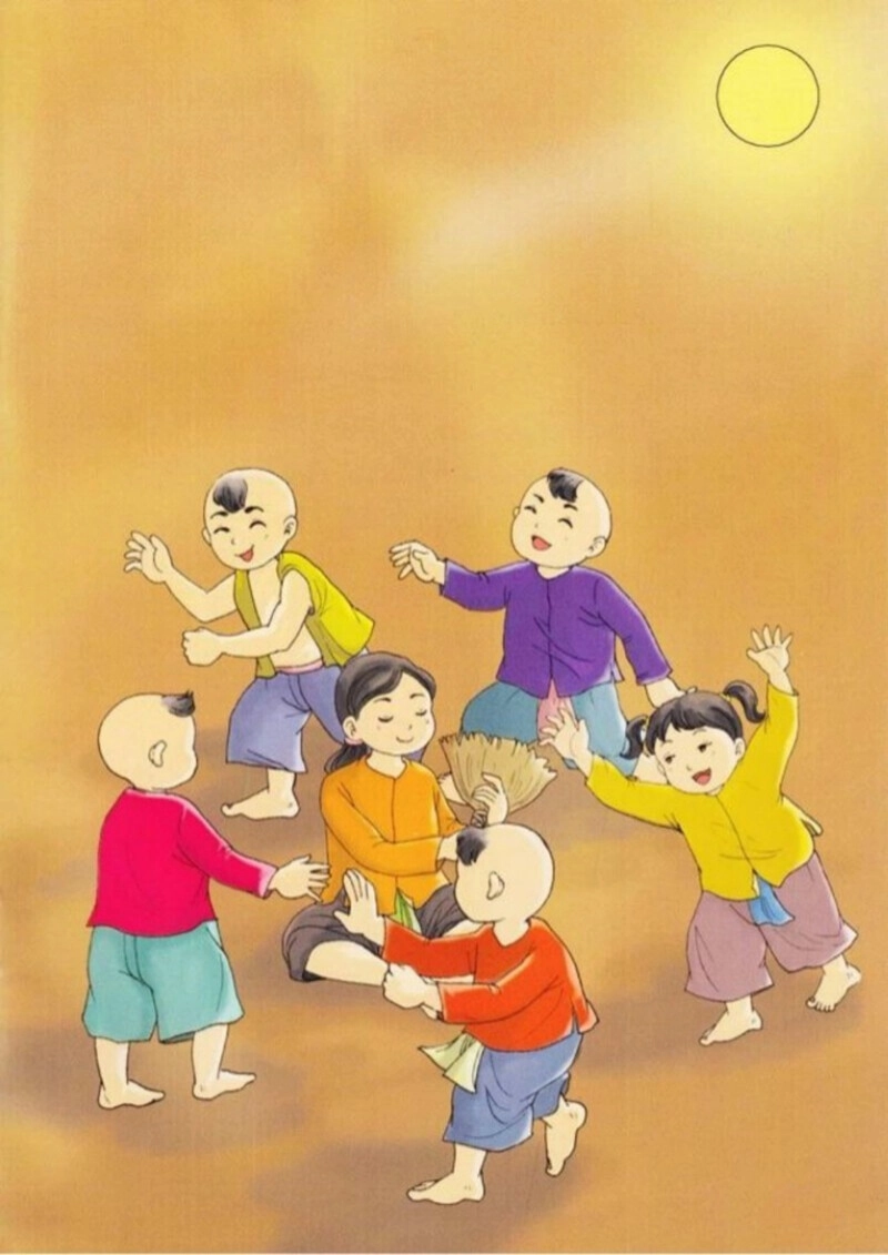 tranh vẽ trò chơi dân gian học sinh 