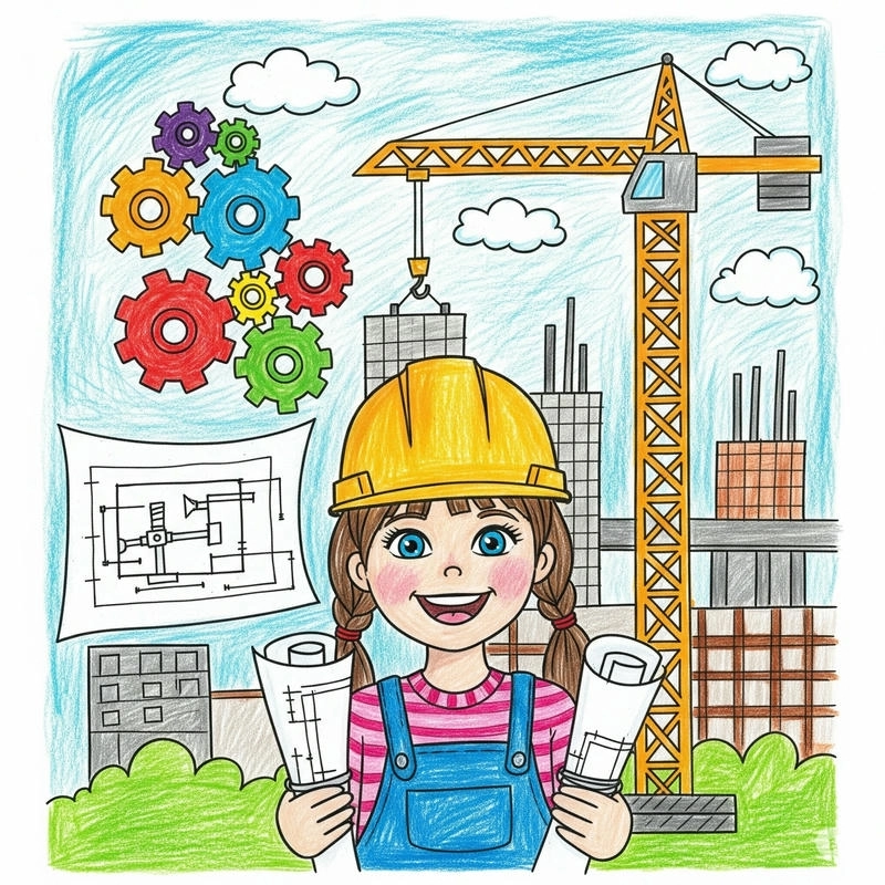 tranh ước mơ của em đơn giản đẹp 