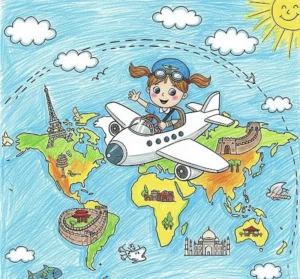 vẽ tranh ước mơ của em làm bác sĩ