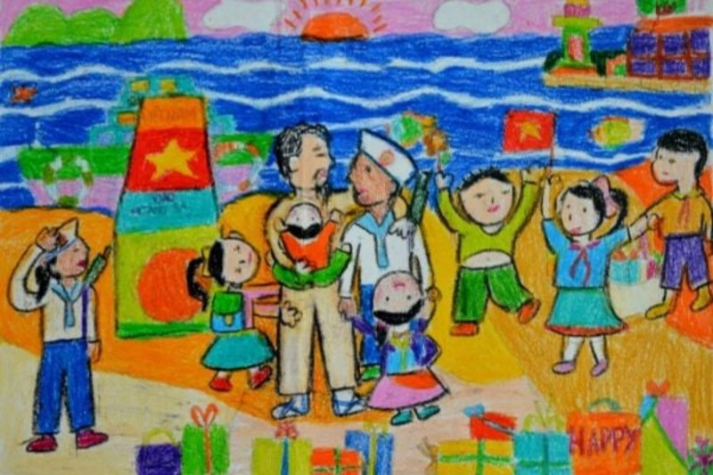 tranh vẽ chủ đề hòa bình của học sinh giỏi 
