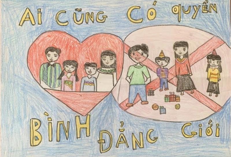 vẽ tranh chủ đề bình đẳng giới 