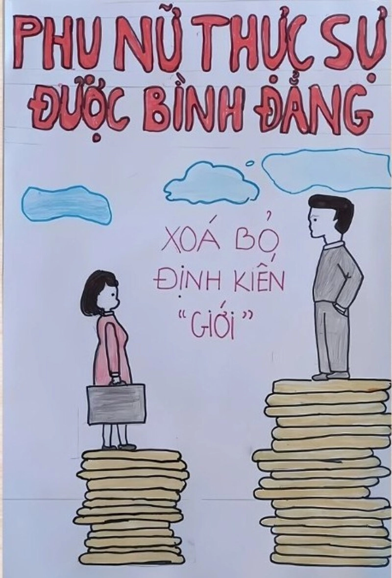 vẽ tranh bình đẳng giới học đường 