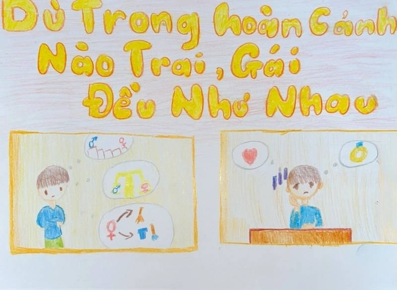 vẽ tranh về chủ đề bình đẳng giới 