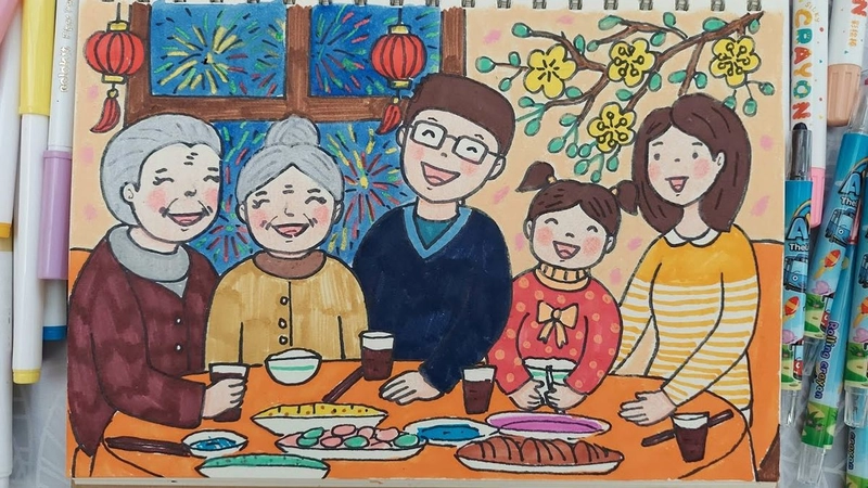 vẽ chủ đề mùa xuân 