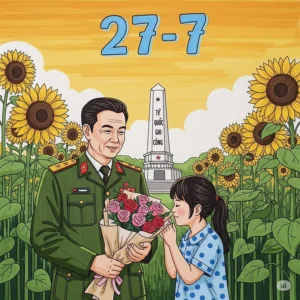 tranh chủ đề 27/7 đẹp