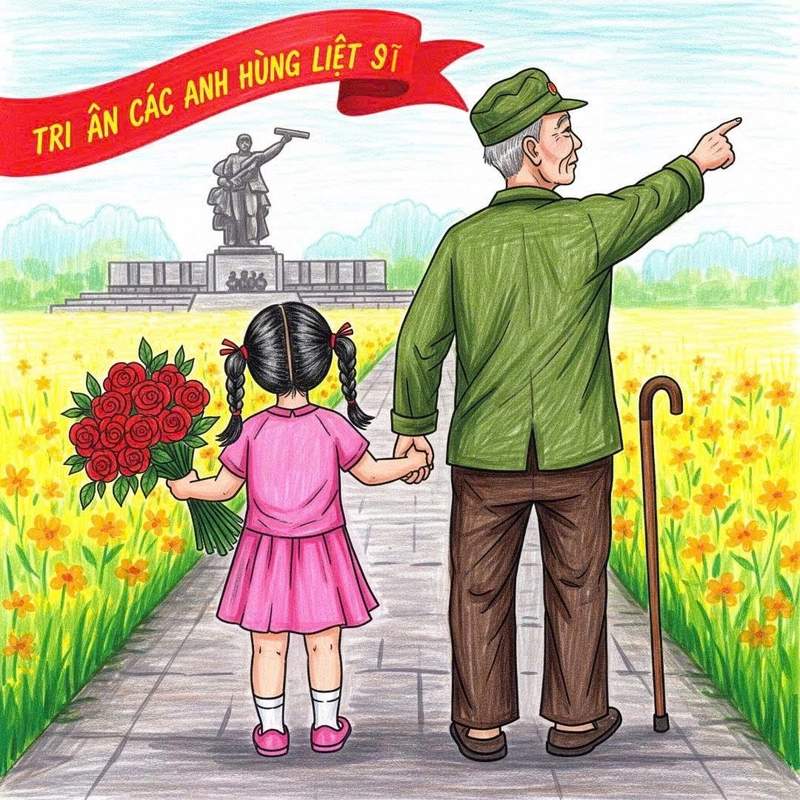 vẽ tranh uống nước nhớ nguồn 