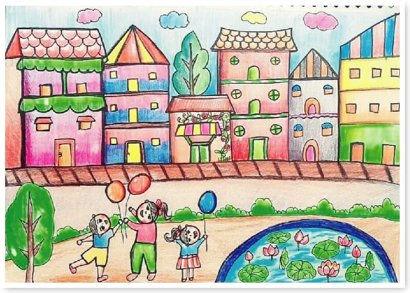 tranh vẽ bảo vệ hành tinh – tương lai xanh 