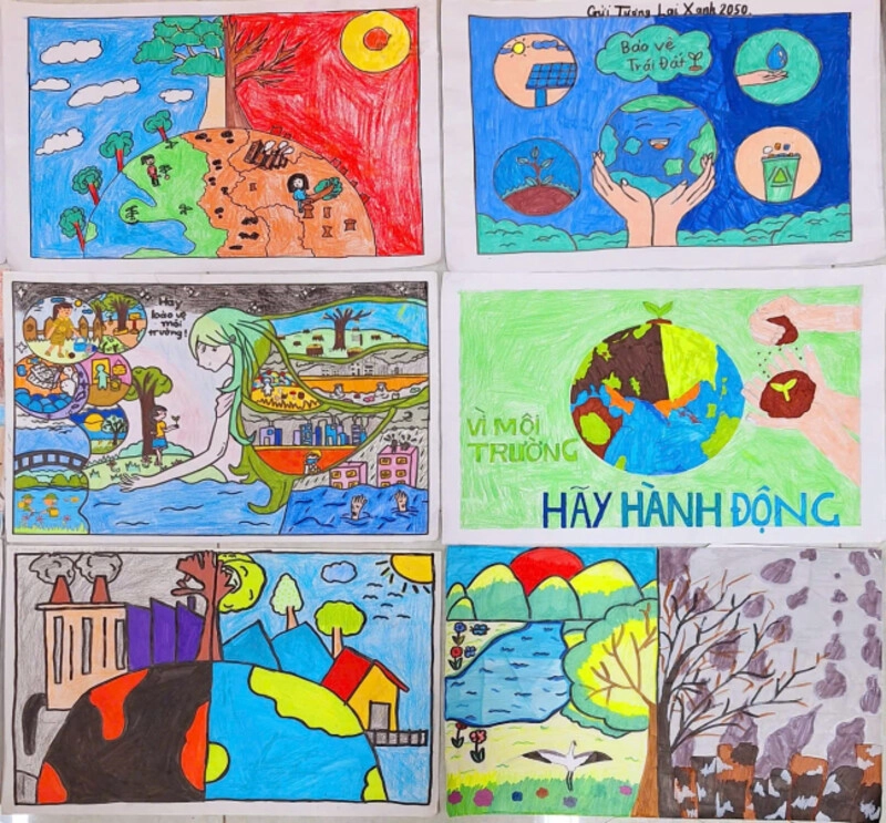 tranh nghệ thuật môi trường