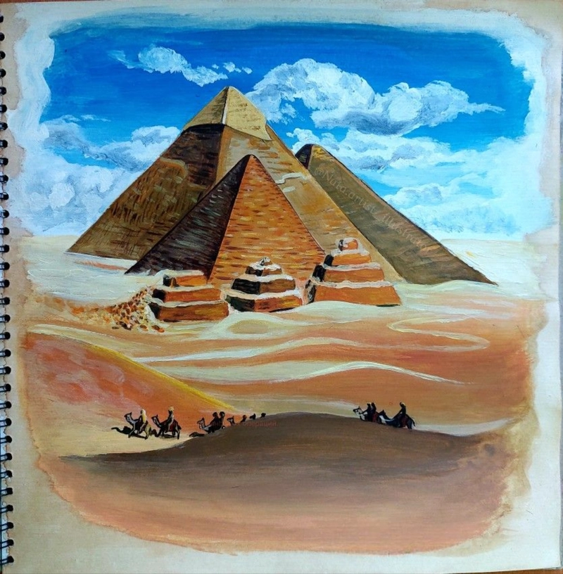 tranh kim tự tháp lớp 6 