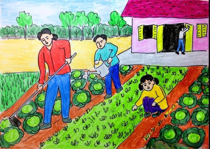 tranh lao động trong nông nghiệp 