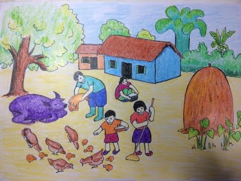 vẽ tranh chủ đề vẻ đẹp trong lao động 