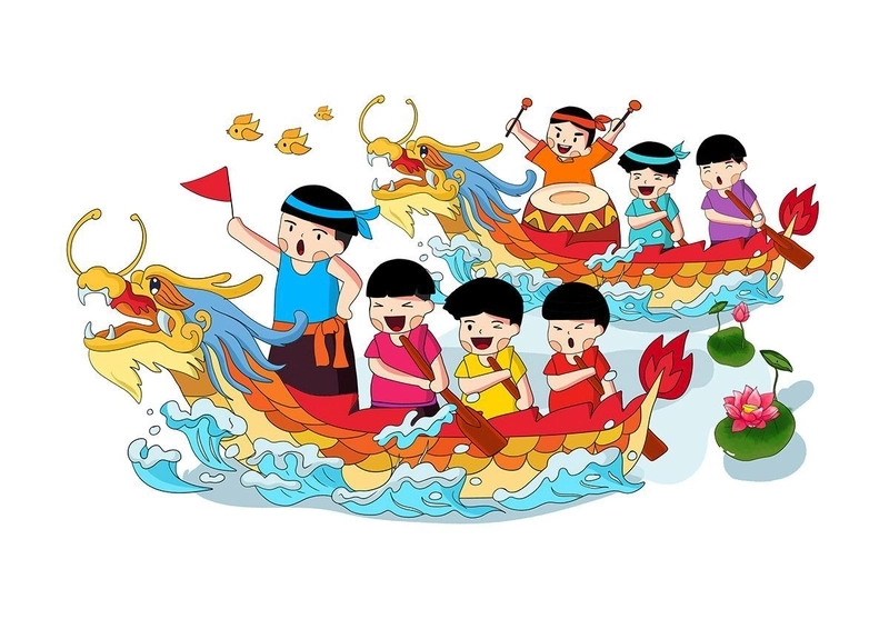 tranh vẽ lễ hội đua thuyền lớp 6 