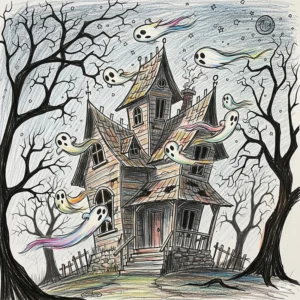 vẽ tranh lễ hội halloween lớp 9 đẹp sáng tạo