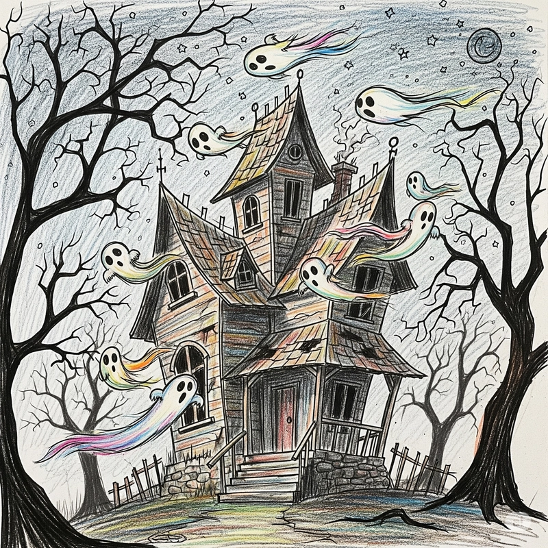 vẽ tranh lễ hội halloween lớp 9 đẹp sáng tạo 