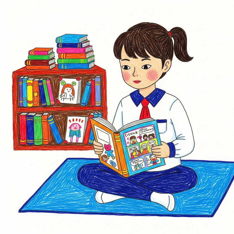 mẫu vẽ tranh ngày hội đọc sách lớp 4 