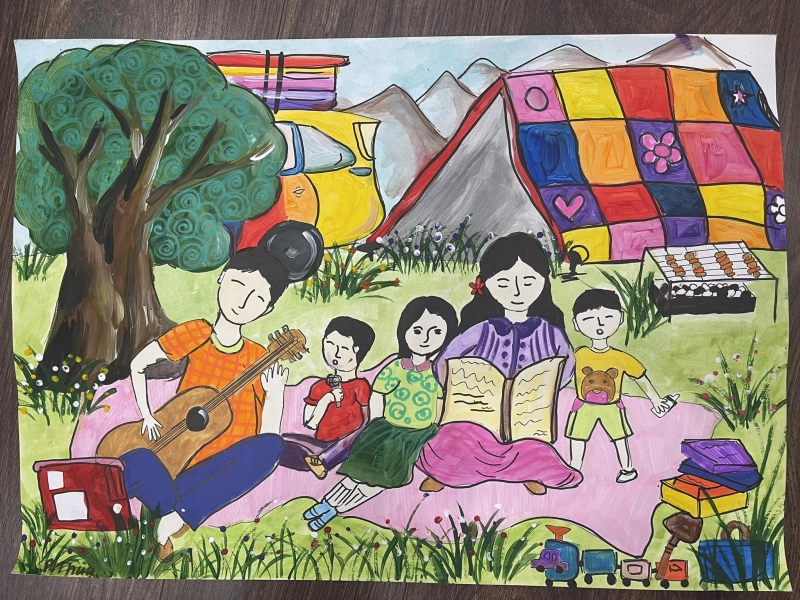 tranh vẽ về ngày hội đọc sách ý tưởng sáng tạo 