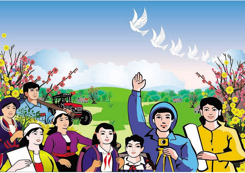 tranh vẽ ngày quốc khánh cho bé 