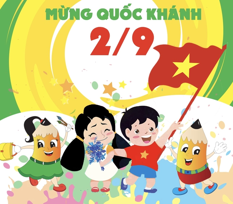 vẽ tranh ngày quốc khánh sáng tạo 