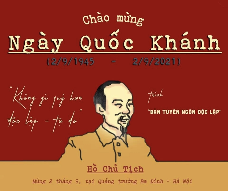 vẽ ngày quốc khánh tươi vui 