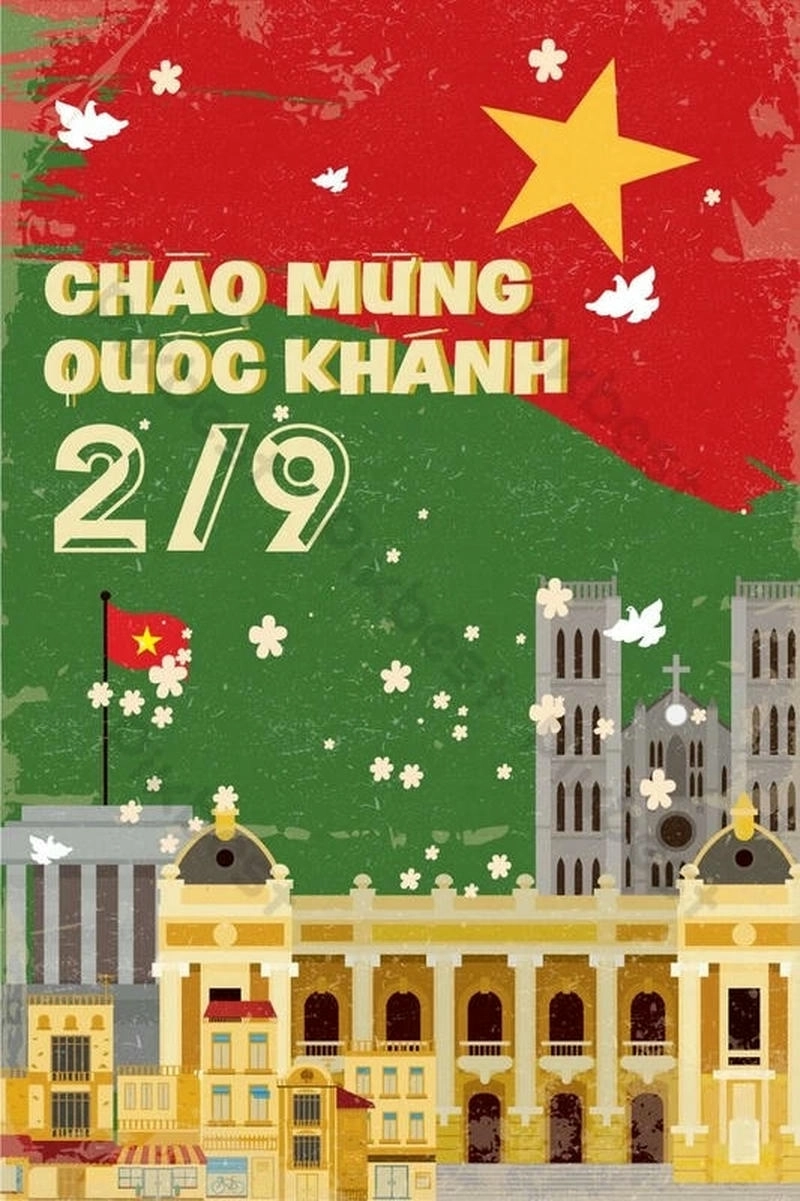 vẽ tranh ngày quốc khánh 2 9 độc đáo 