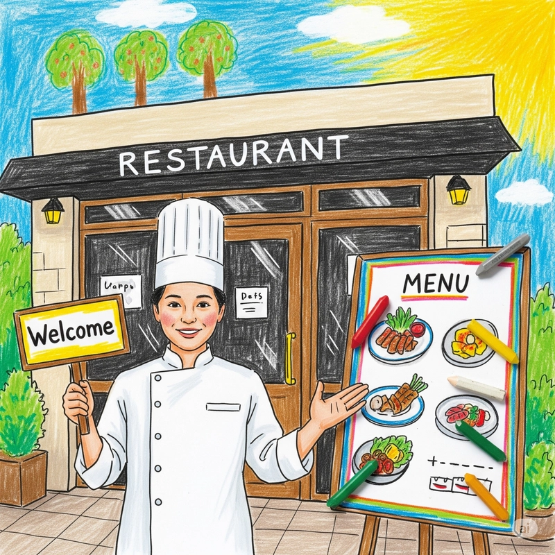 tranh ước mơ làm đầu bếp 