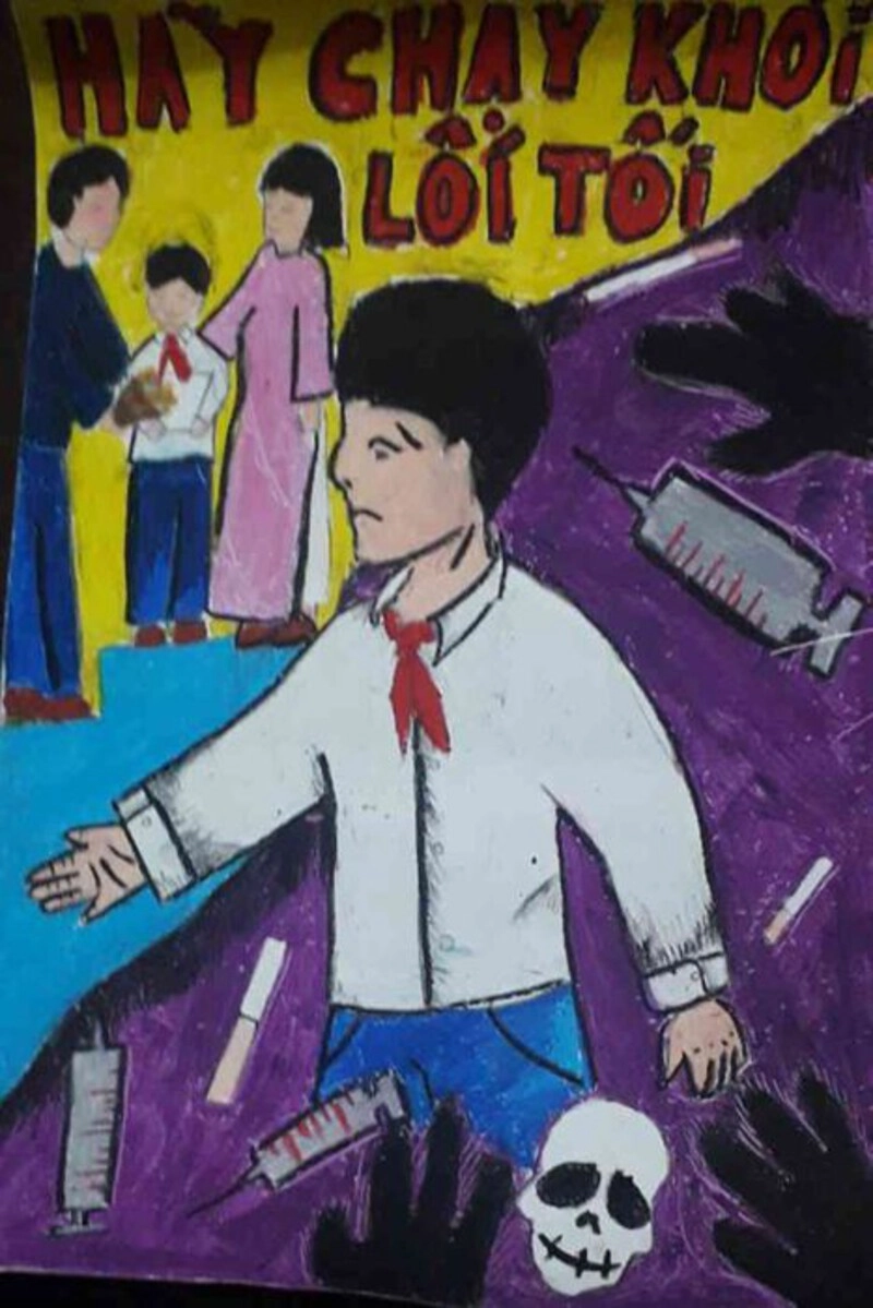 mẫu tranh phòng chống ma túy đẹp 