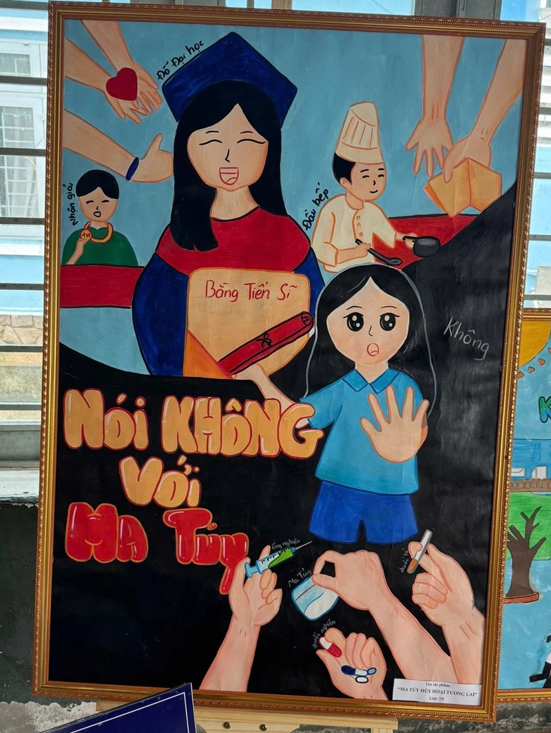 ảnh tranh phòng chống ma túy 