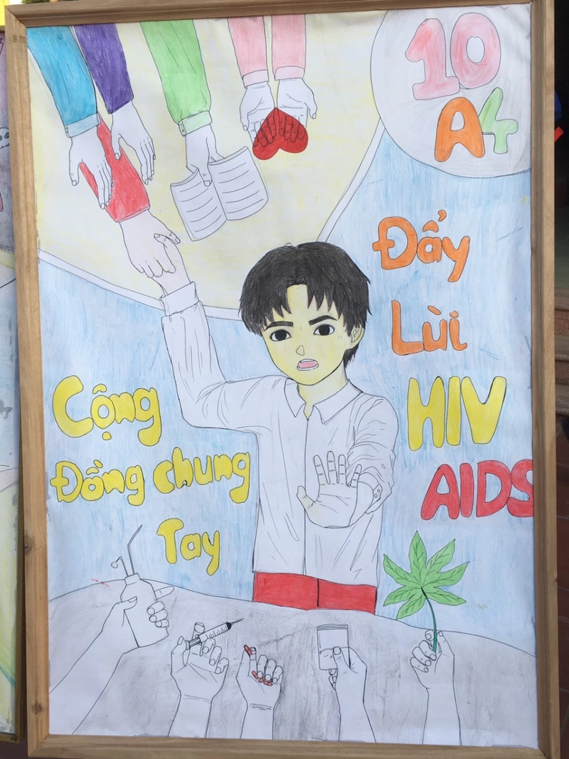 vẽ tranh phòng chống ma túy đơn giản nhất 