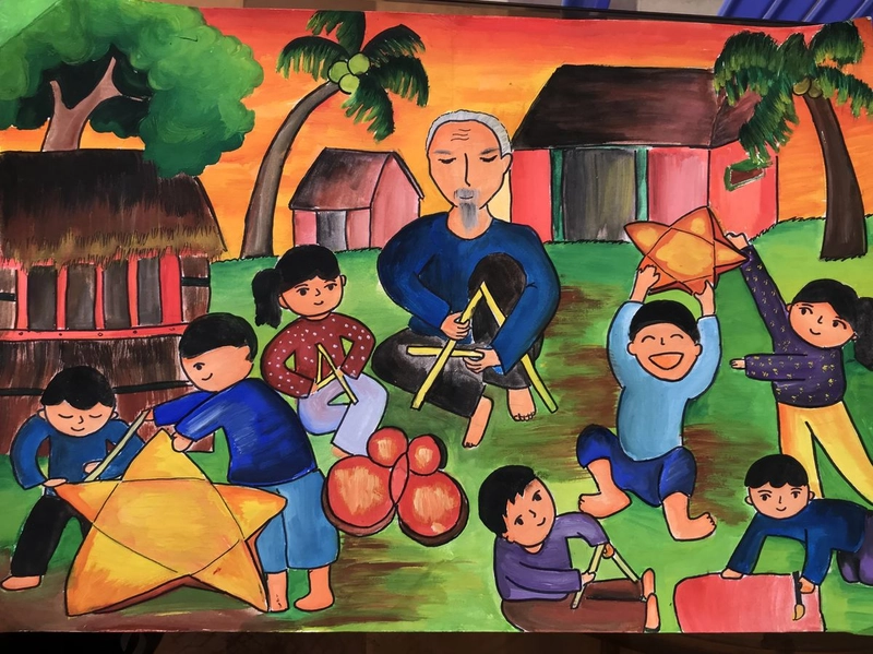 vẽ tranh trung thu đẹp nhất 