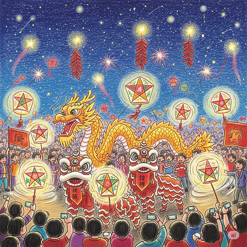 tranh vẽ lễ hội trung thu 